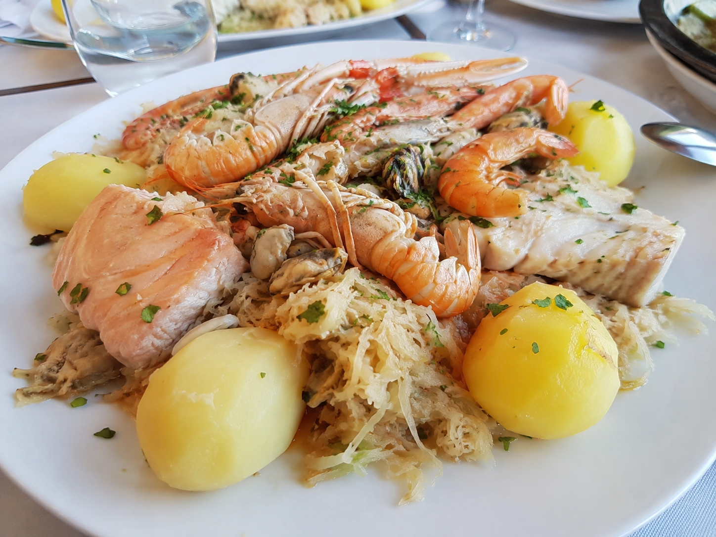 Chucrut de mar con beurre blanc